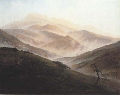 Caspar David Friedrich Memory of the Riesengebirge (mk10) oil painting image